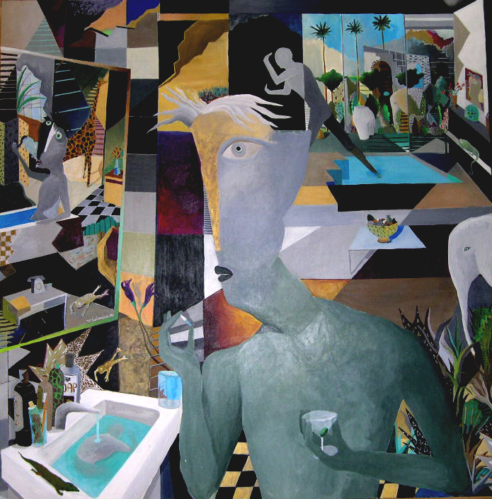 menu-04 Delirium Tremens . 195 X 195 Cm. 2000