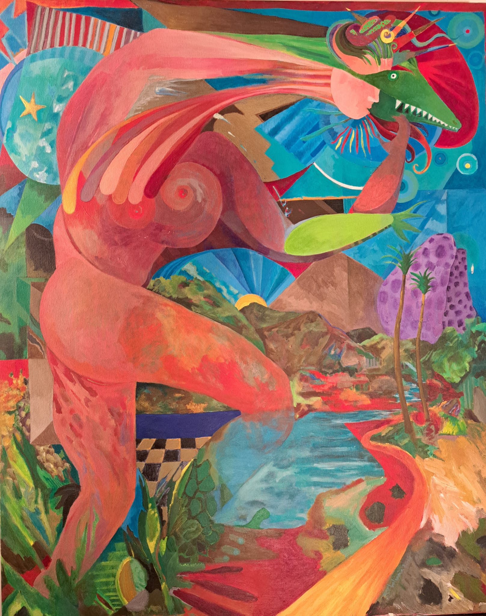 menu-16 La Reina Lagarta . 100 X 81 CM . 2012.
